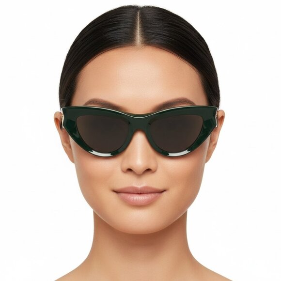 Bottega Veneta Womens Cat Eye Green Green Green Fashion Designer Eyewear